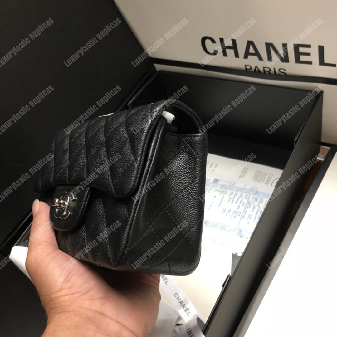 Ch*el mini flap bag black