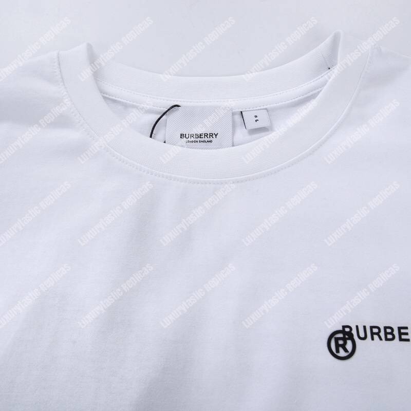 B**rry location print cotton oversized t-shirt white