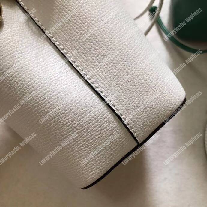 F**di mon tresor white leather mini bag