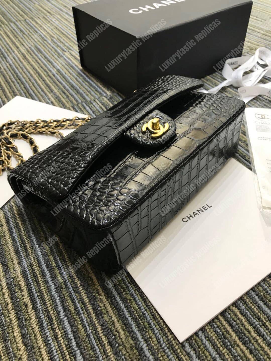 Ch*el classic medium handbag black