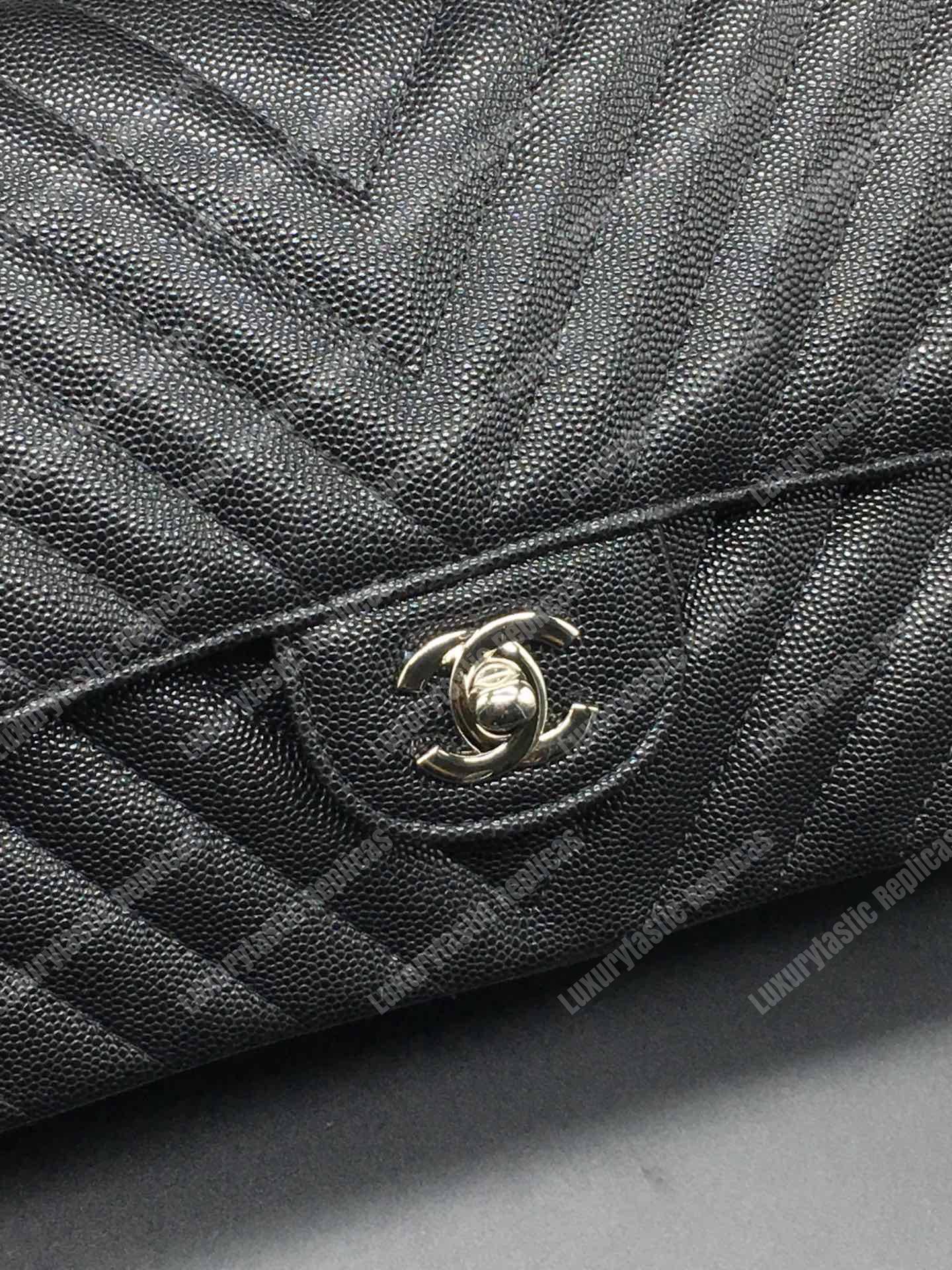 Ch*el classic medium handbag black