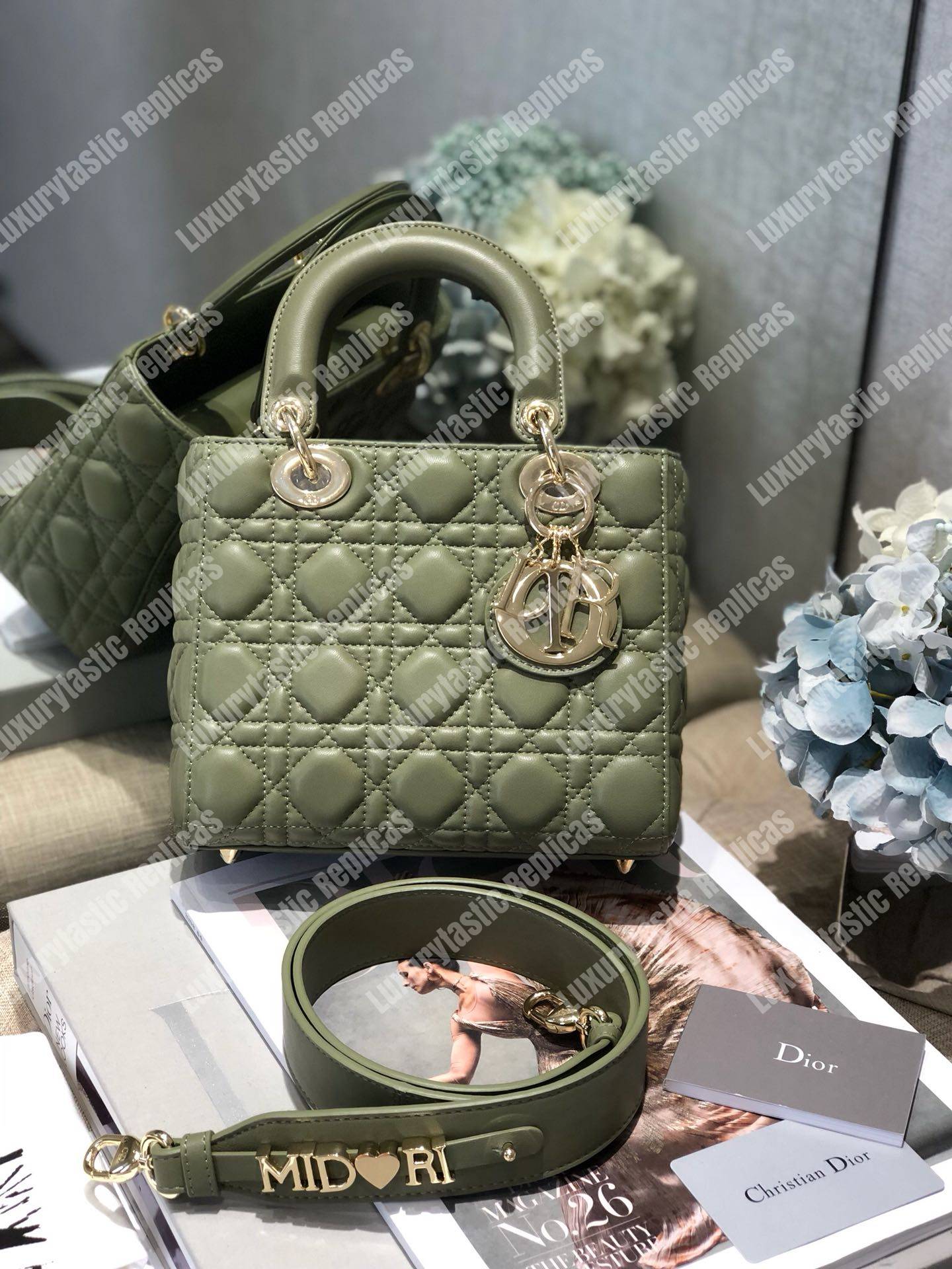 lady D*or medium bag green