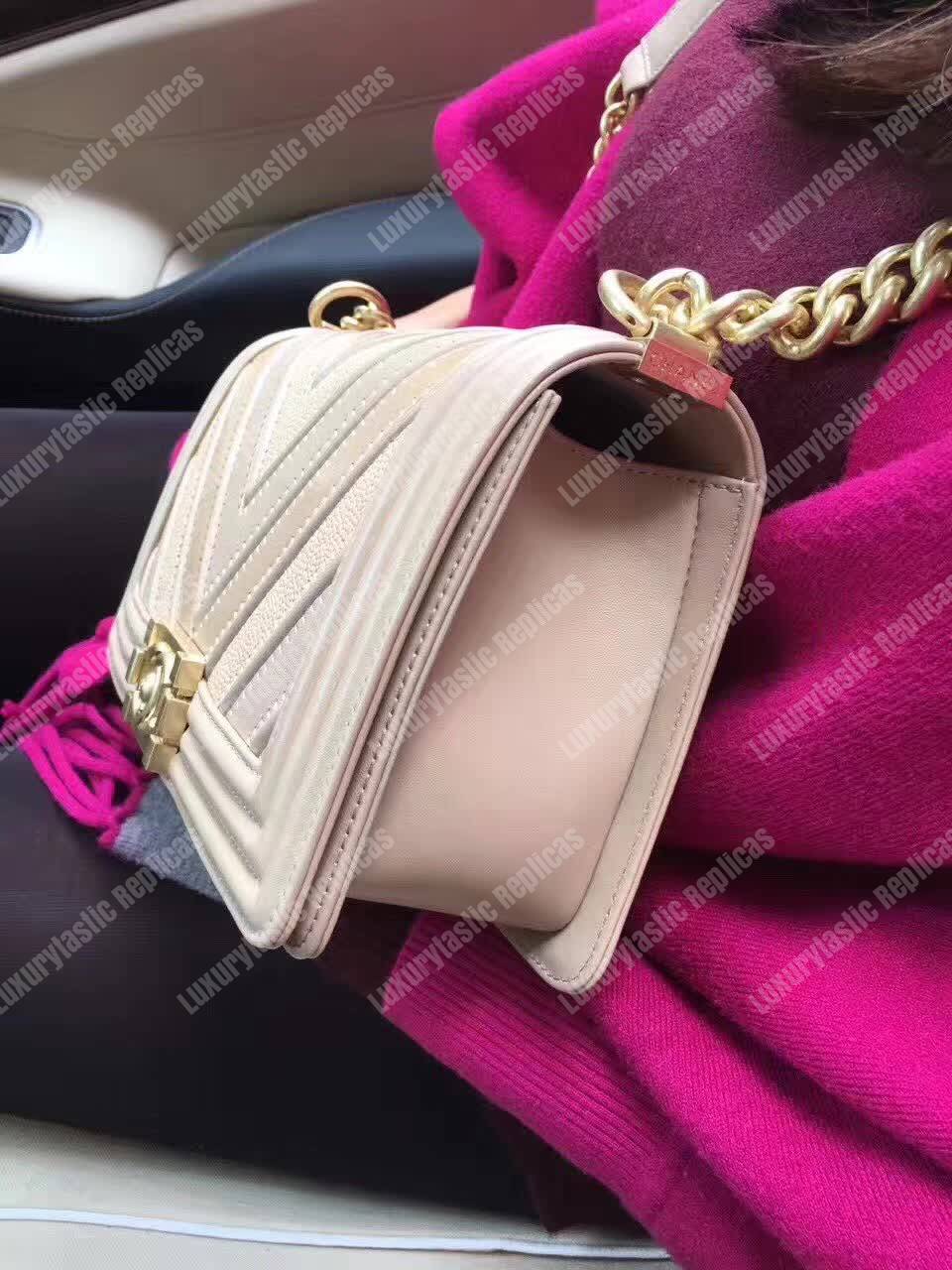 Ch*el medium boy flap bag