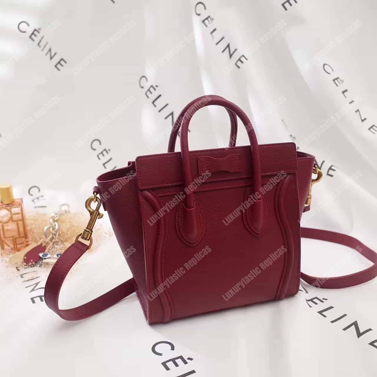 Ce**e nano luggage tote maroon