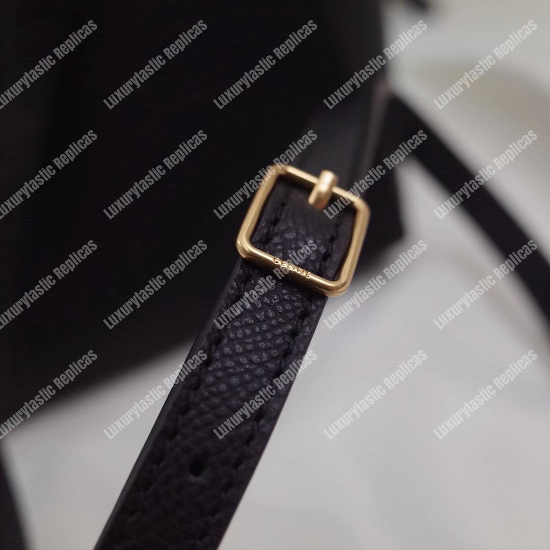 Ce**e nano belt bag in grained calfskin black