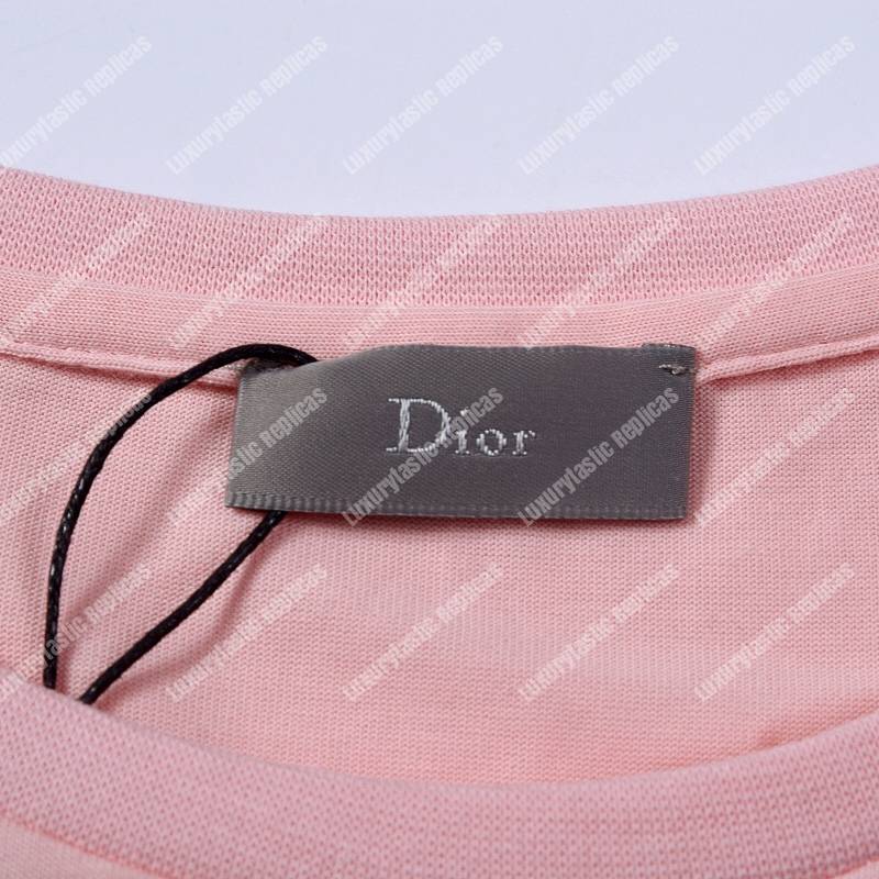 D*or alex foxton rose logo pink cotton t-shirt