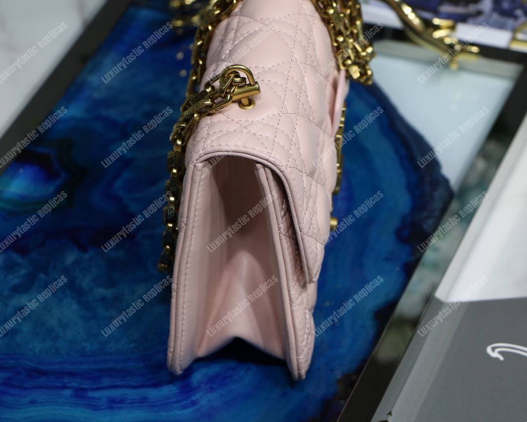 D*or lambskin D*oraddict flap bag pink