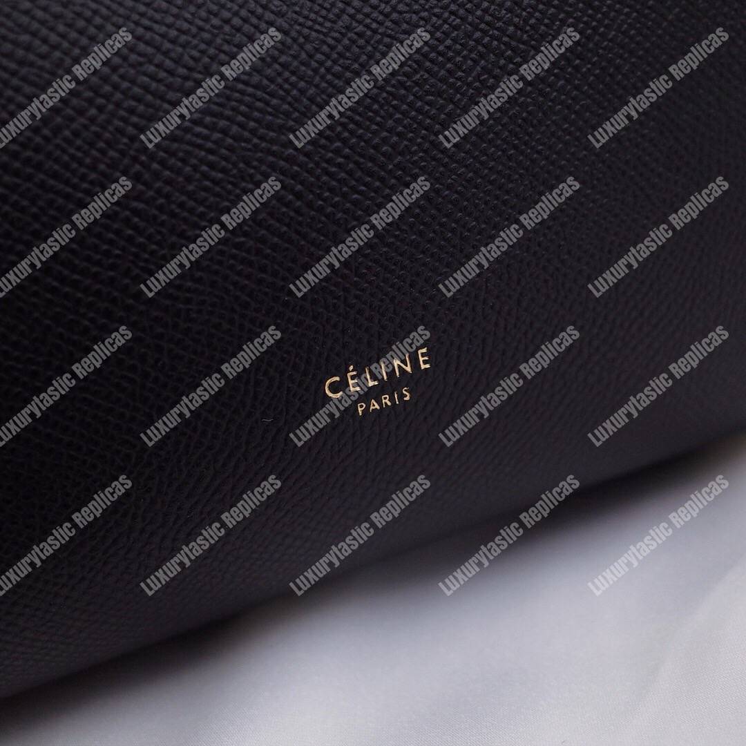 Ce**e mini belt bag in grained calfskin black