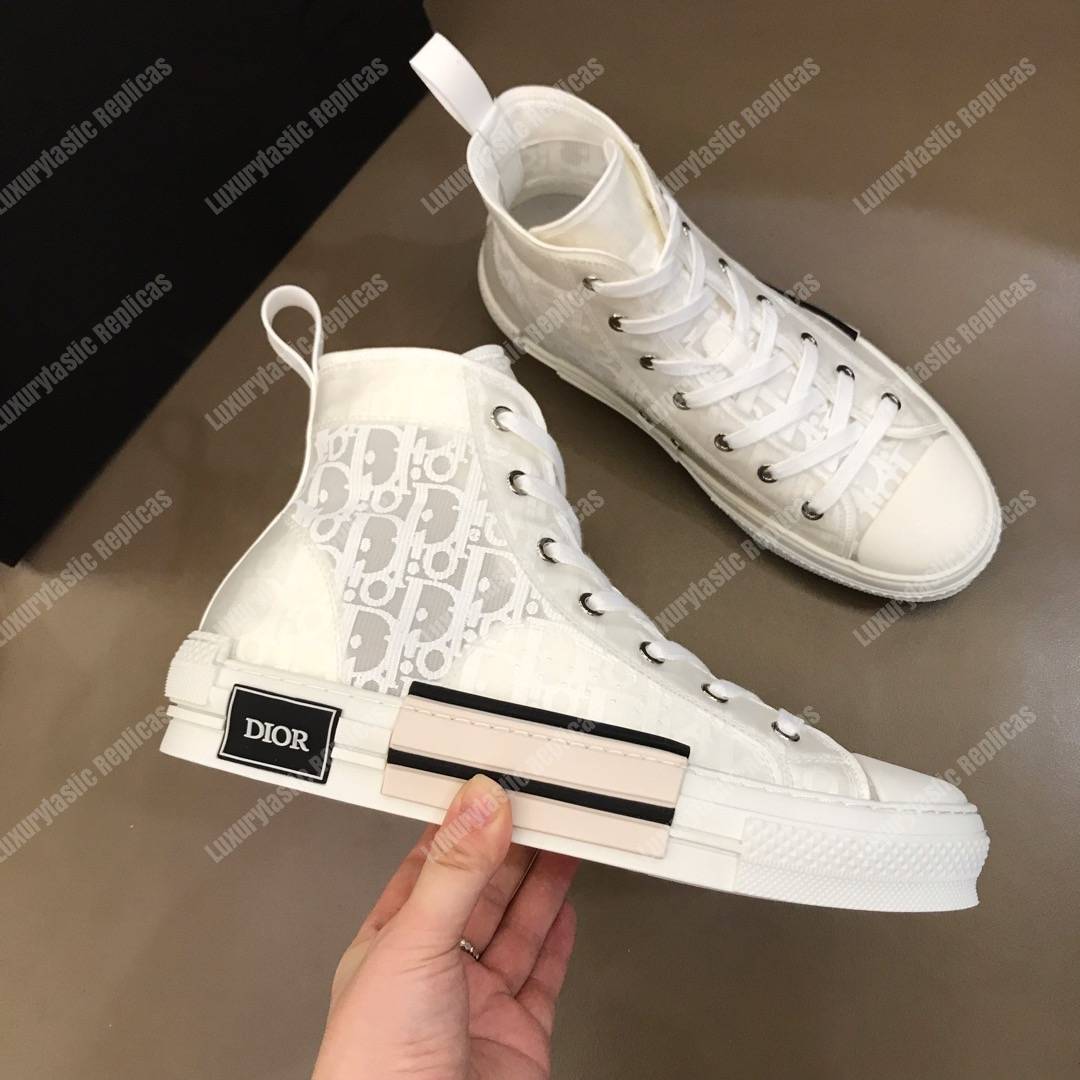 D*or “b23” high-top graded D*or oblique sneaker