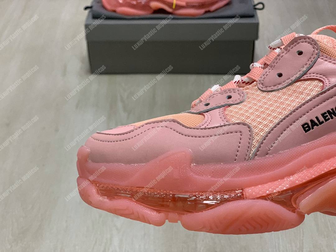 Ba*len*cia*ga triple s clear sole pink