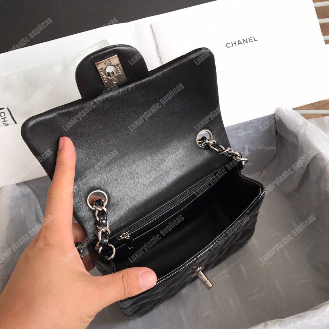Ch*el mini flap bag black
