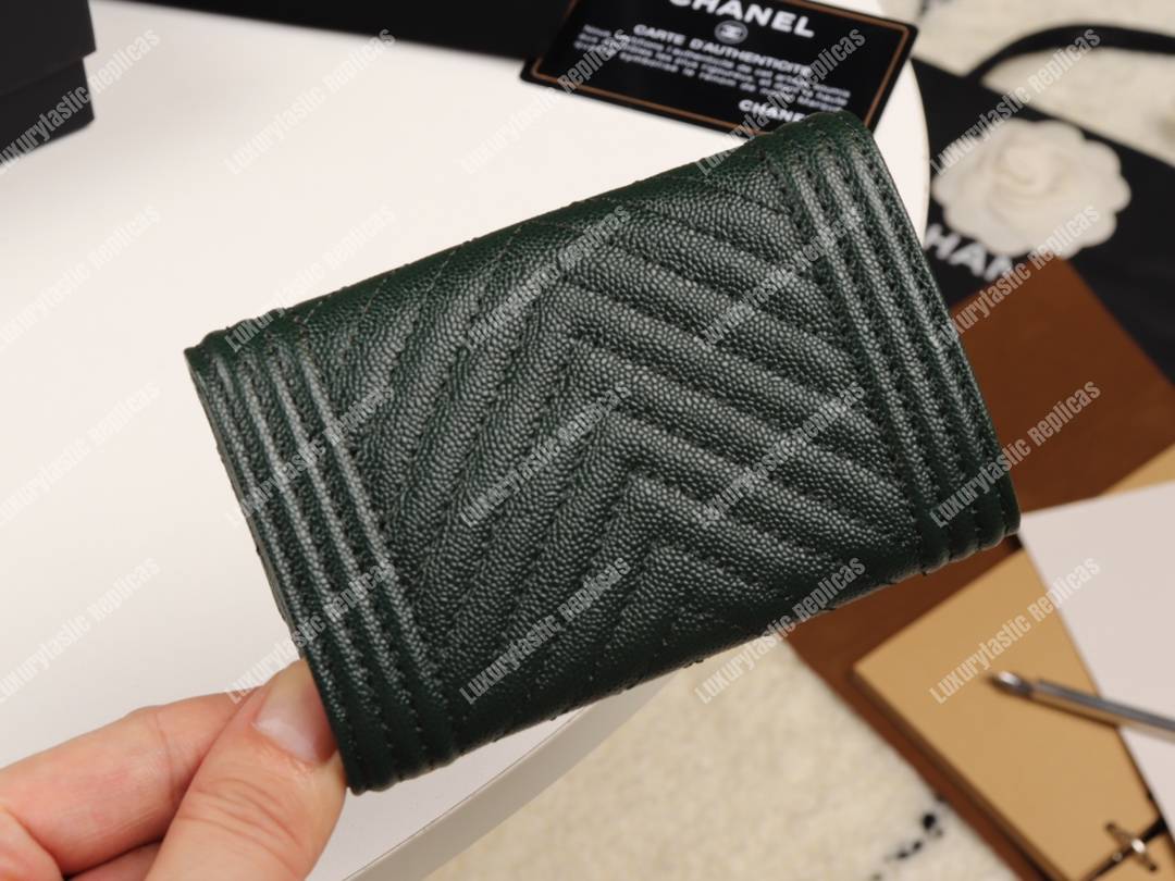 Ch*el boy Ch*el flap card holder black