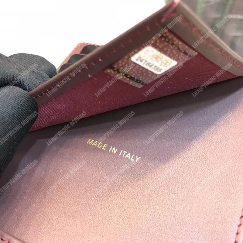 Ch*el classic small flap wallet black