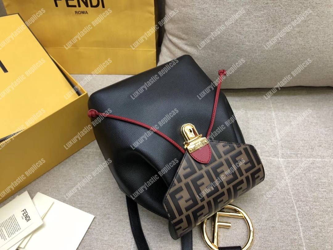 F**di multicolour leather backpack