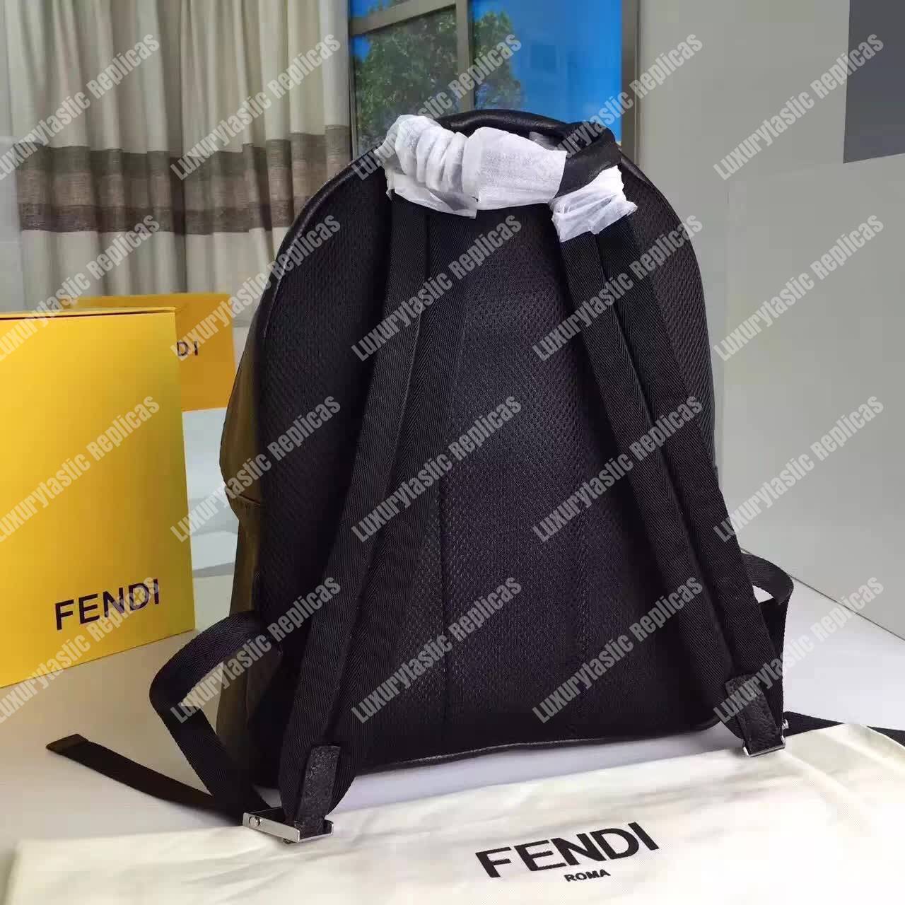 F**di black roman backpack