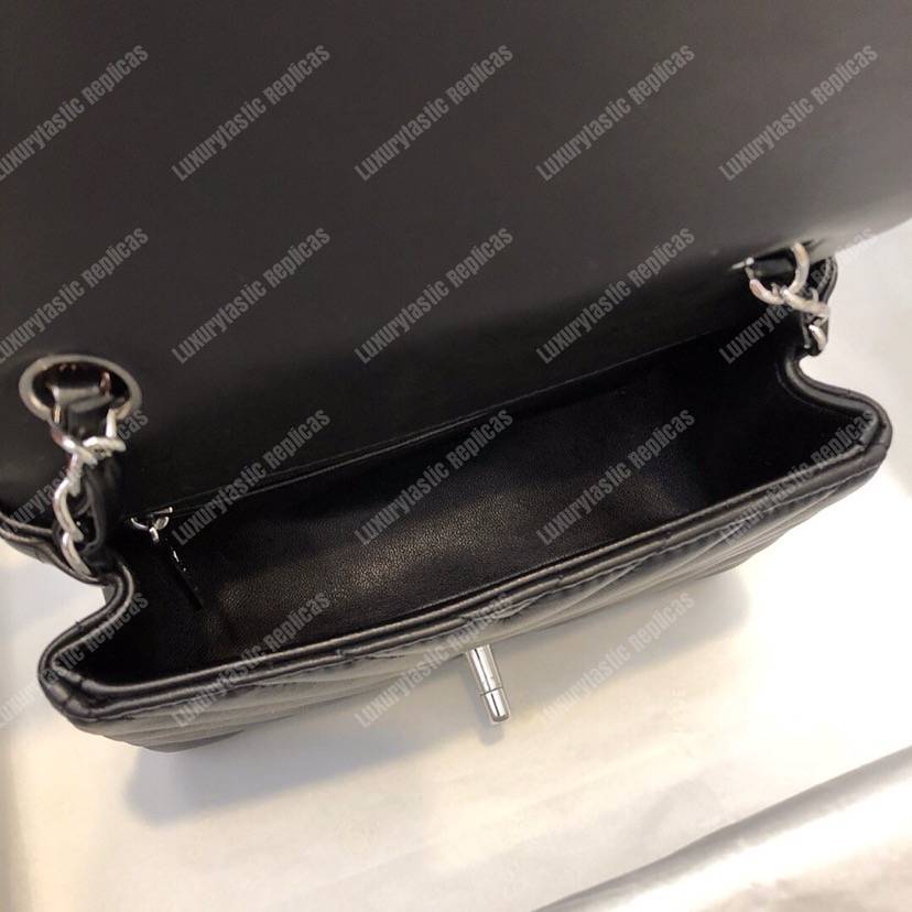 Ch*el mini flap bag black