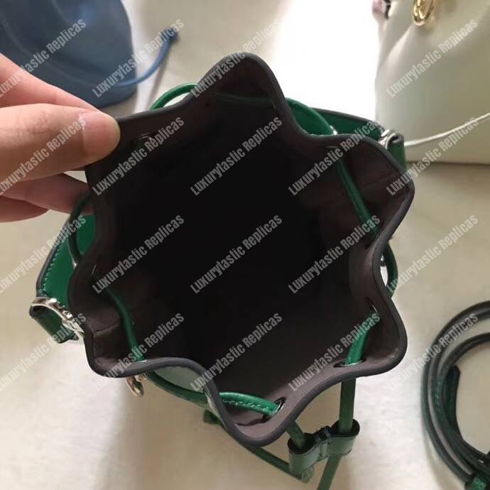 F**di mon tresor green leather mini bag