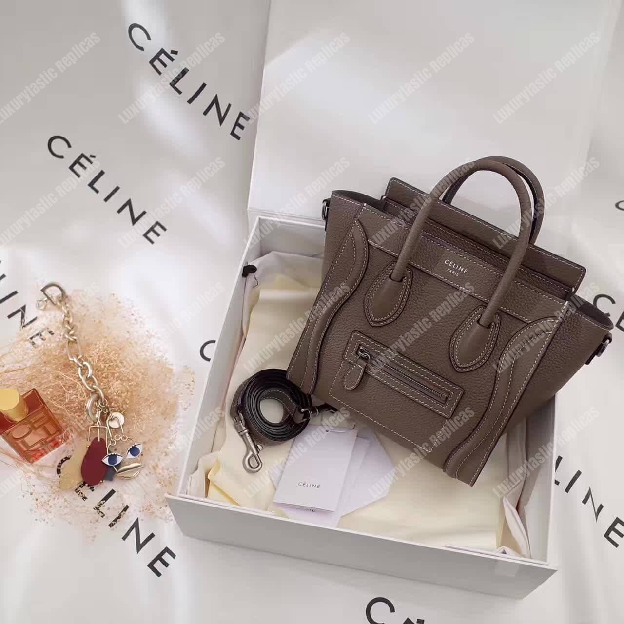 Ce**e nano luggage tote saddle brown