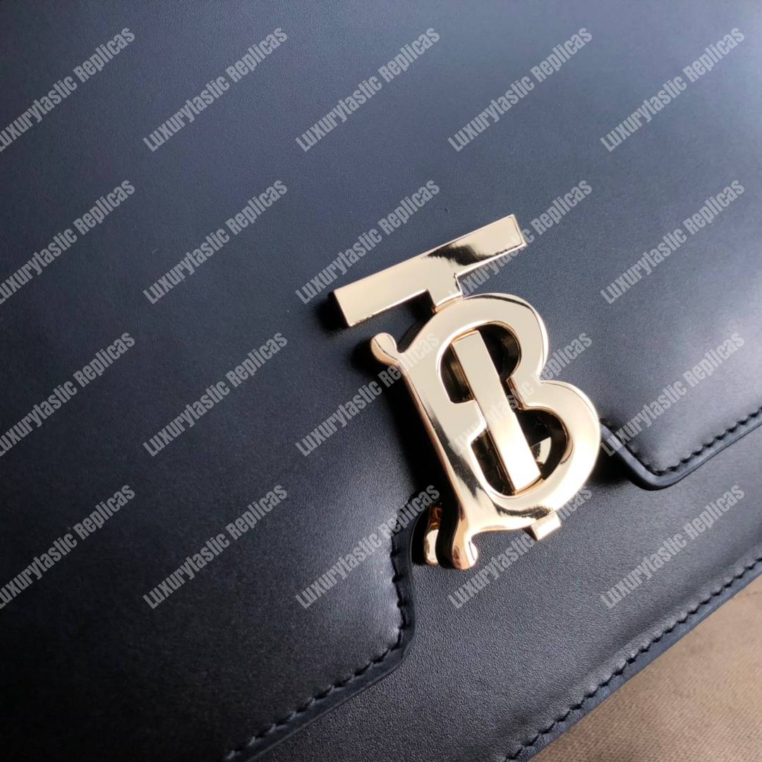 B**rry small leather tb bag black