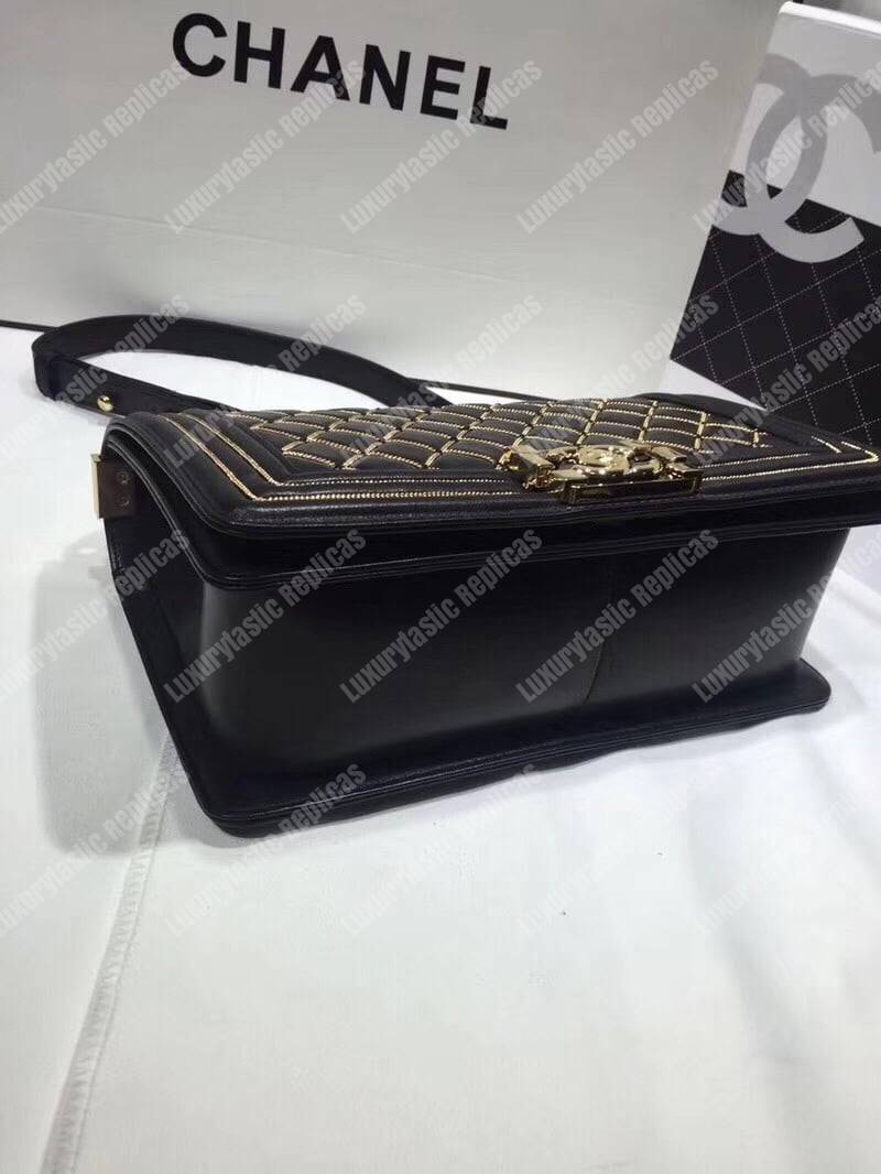 Ch*el boy handbag black