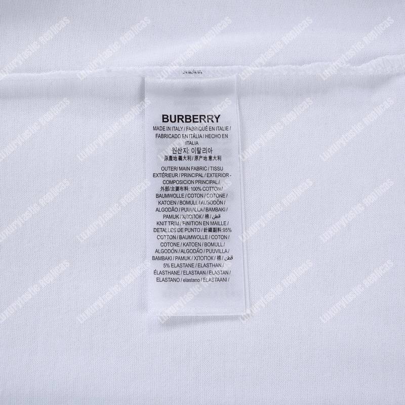 B**rry location print cotton oversized t-shirt white