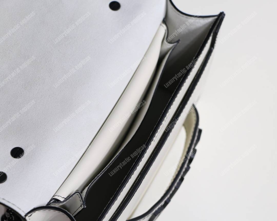 j’aD*or off-white matte calfskin ultra black flap bag