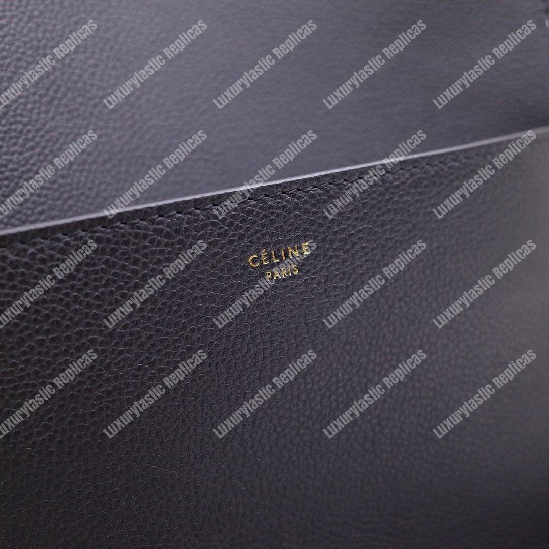 Ce**e sangle bucket bag in soft grained calfskin black