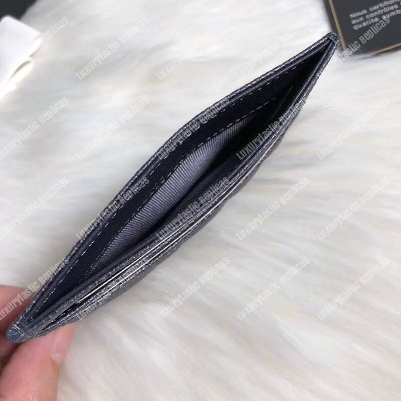 Ch*el classic card holder purple