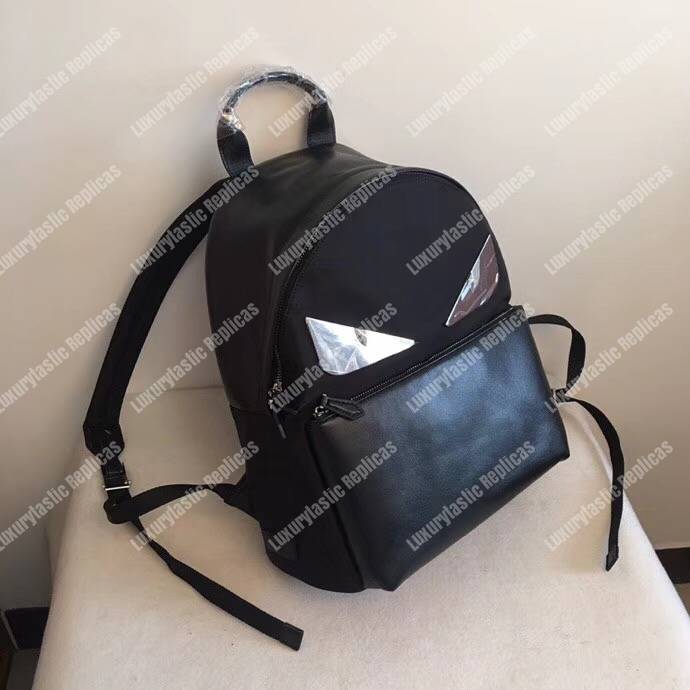 F**di black nylon backpack