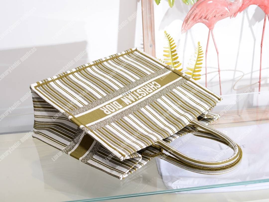 D*or book tote bag marbella exclusive khaki green