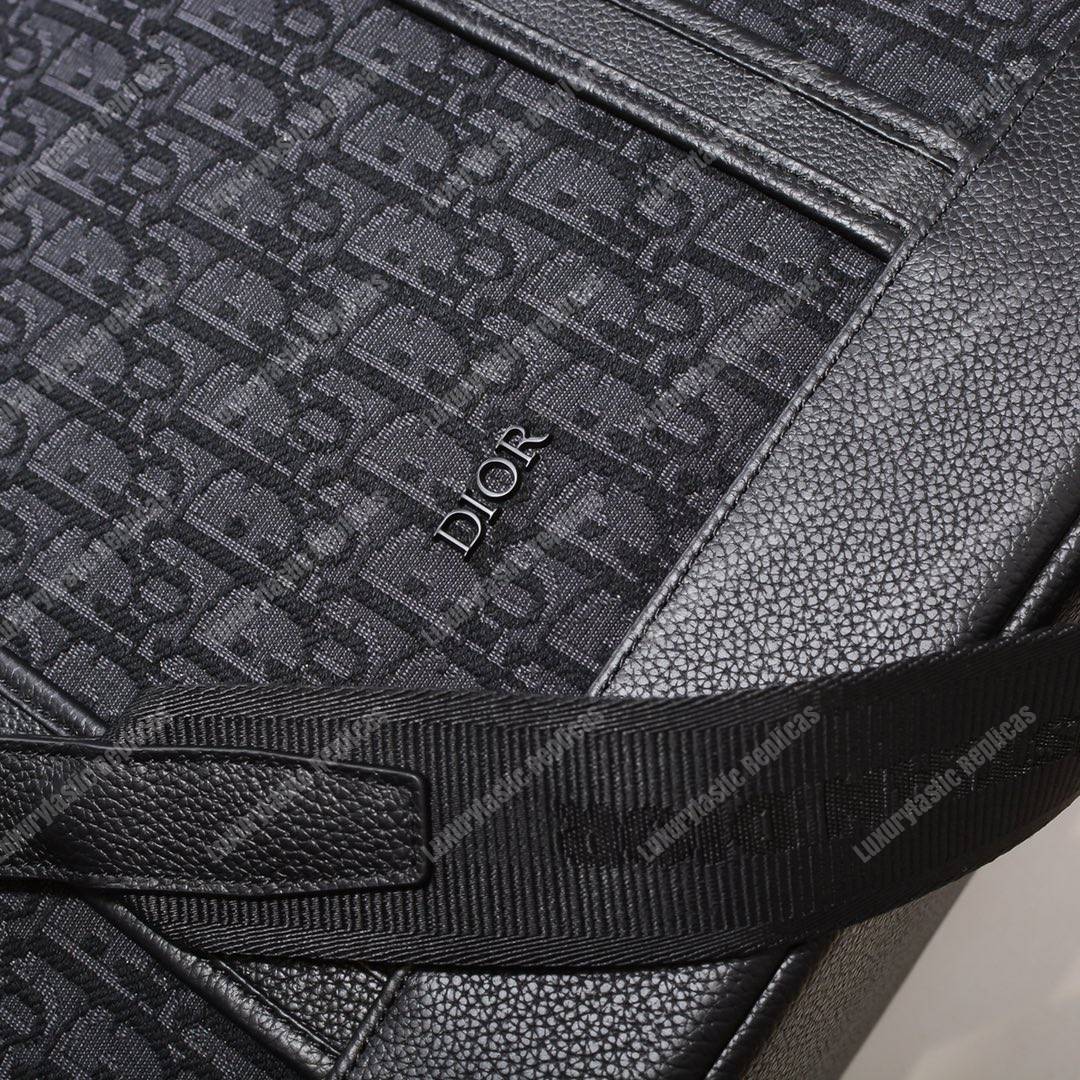 black voyage D*or oblique tote bag