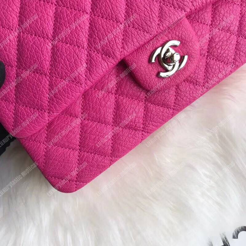 Ch*el medium classic handbag pink
