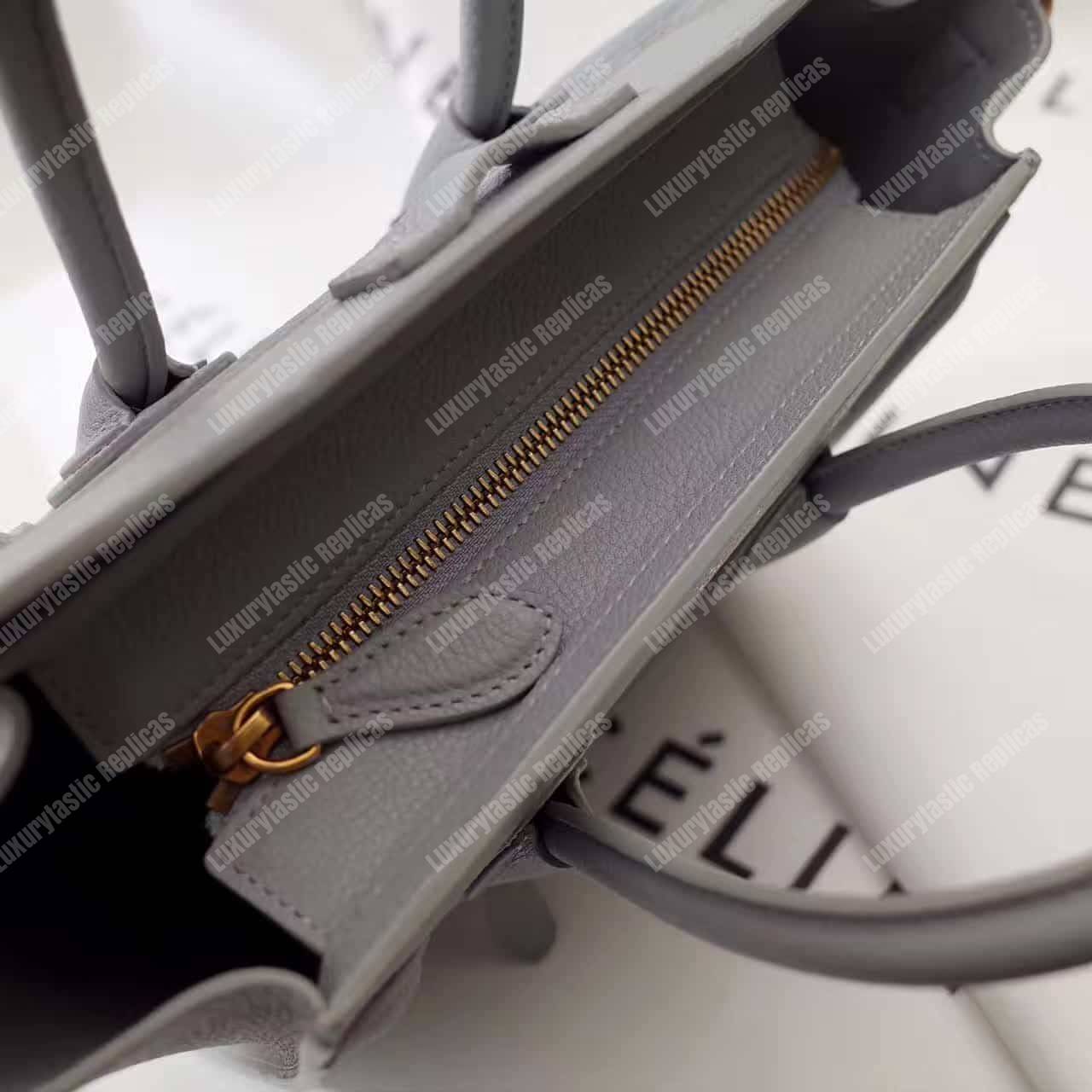 Ce**e nano luggage tote maroon light gray