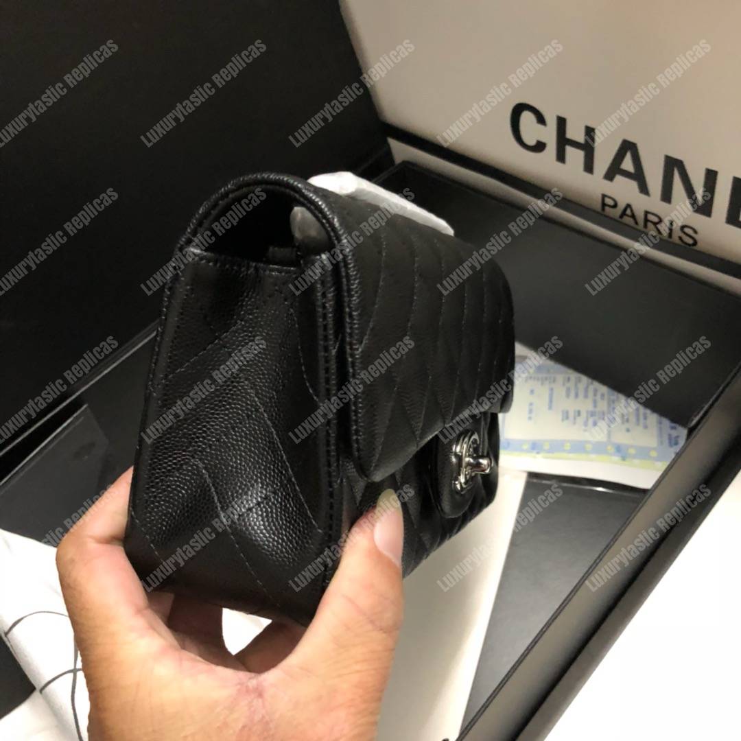 Ch*el mini flap bag black