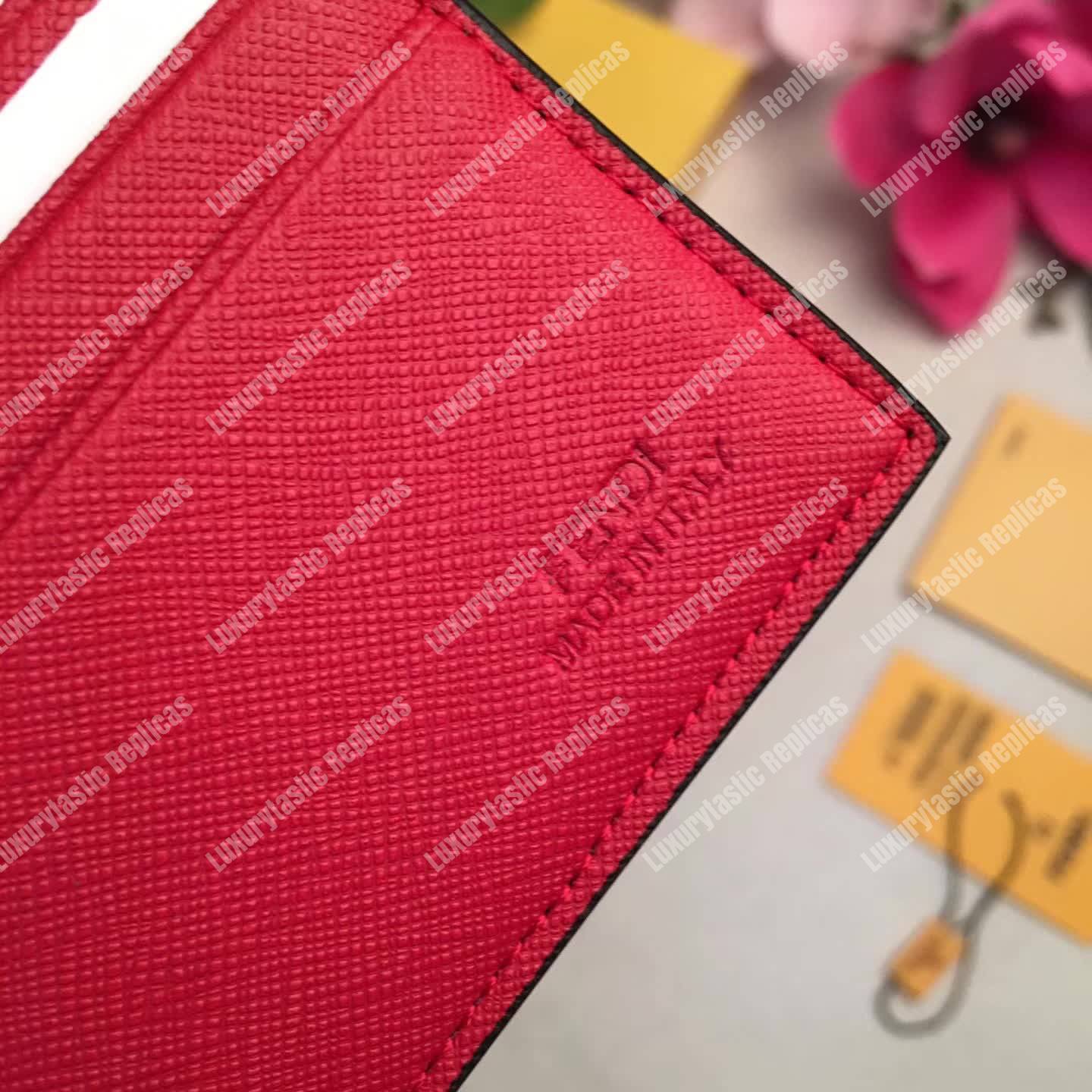 F**di black leather horizontal wallet