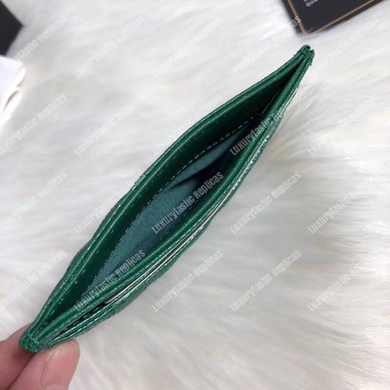 Ch*el classic card holder green