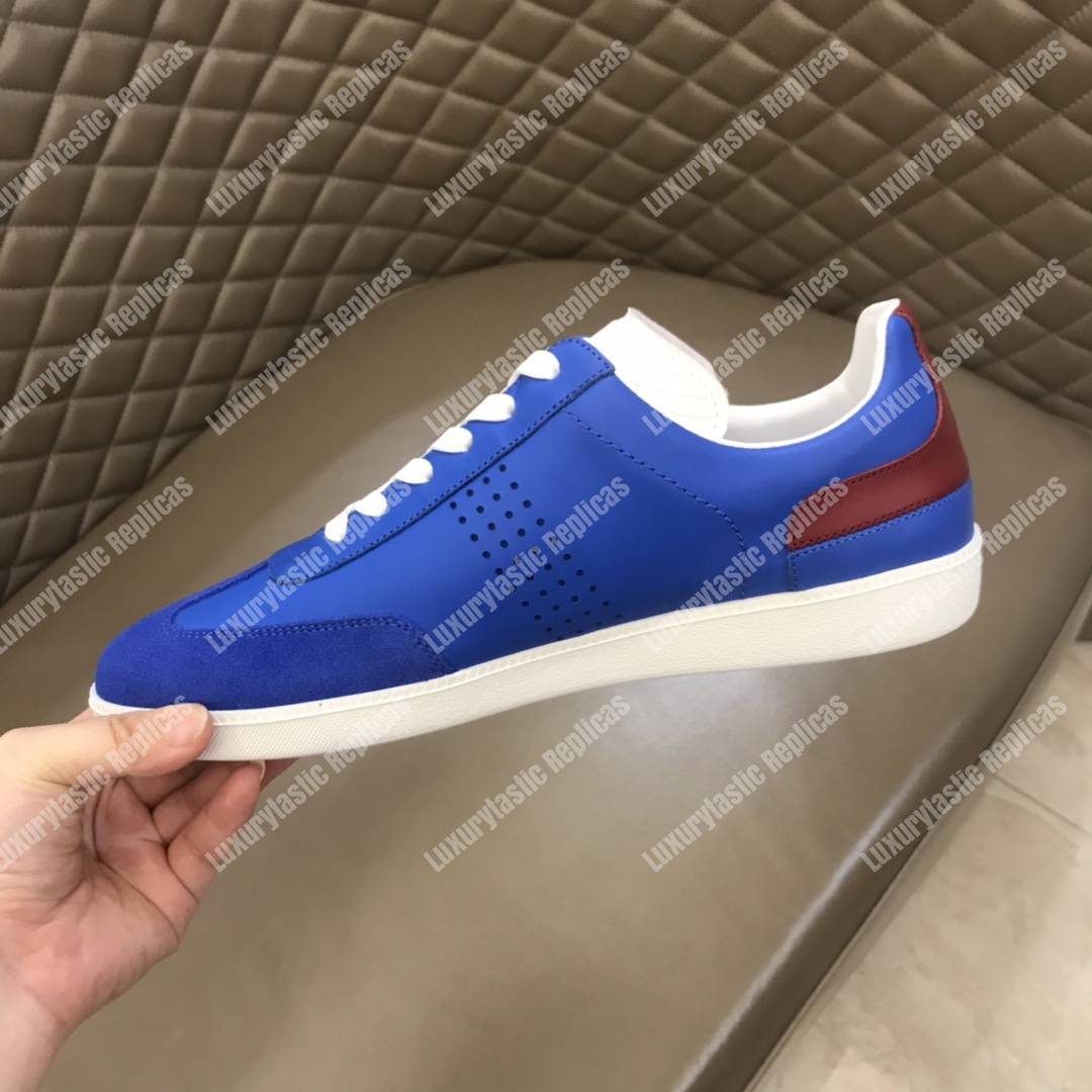 D*or “b01” sneaker blue suede calfskin & blue smooth calfskin