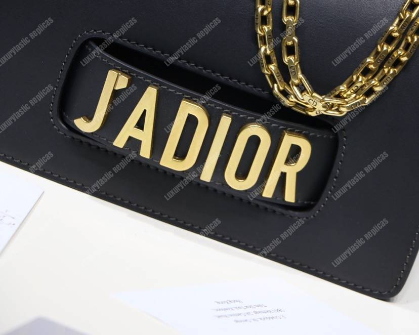 j’aD*or calfskin flap bag black