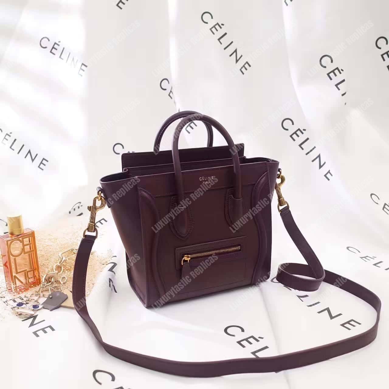 Ce**e nano luggage tote burgundy