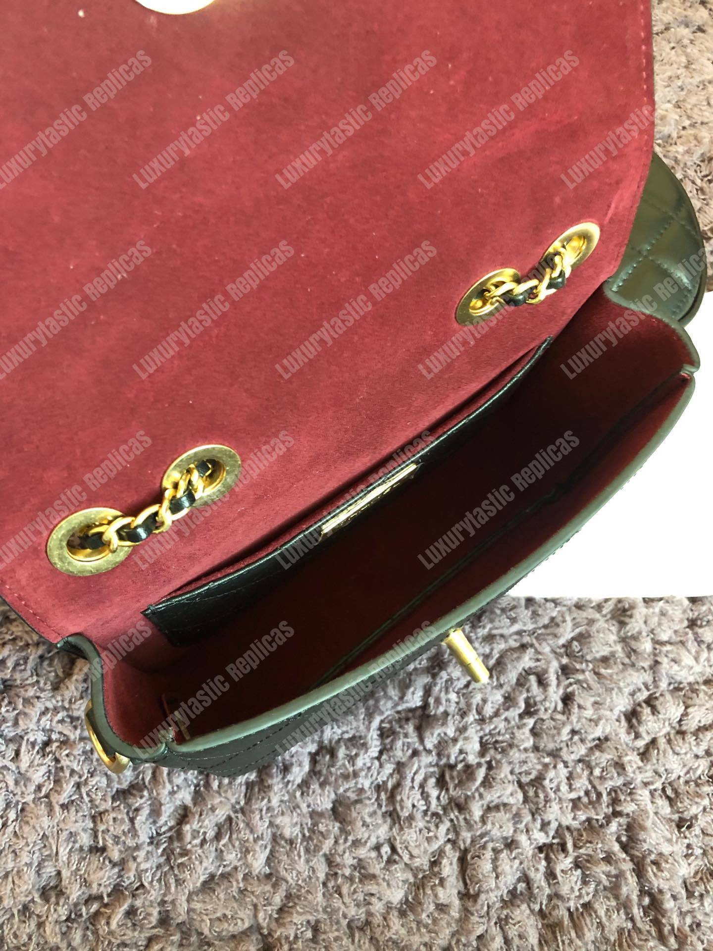 Ch*el flap bag & coin purse black