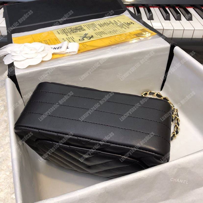 Ch*el mini flap bag black