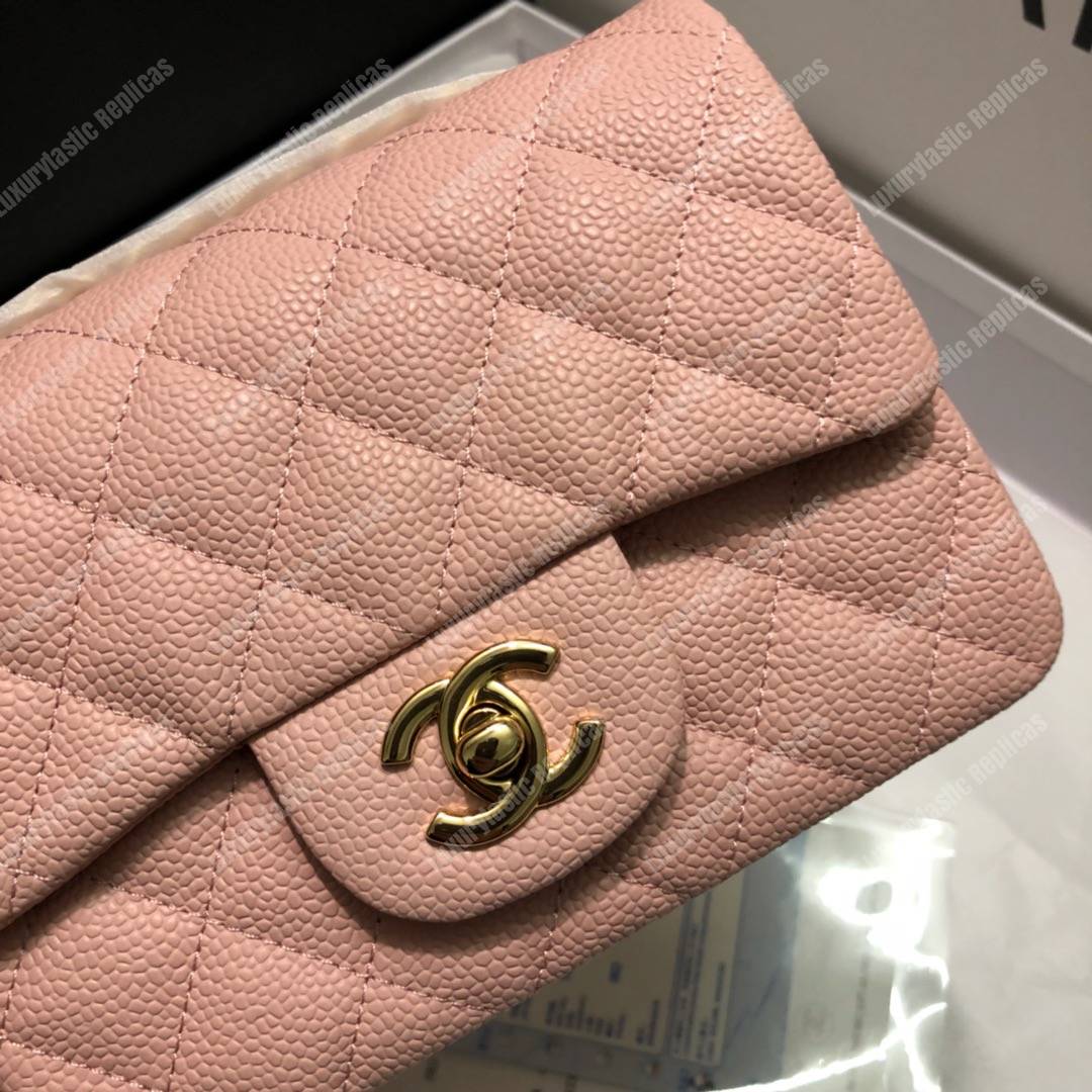 Ch*el mini flap bag pink