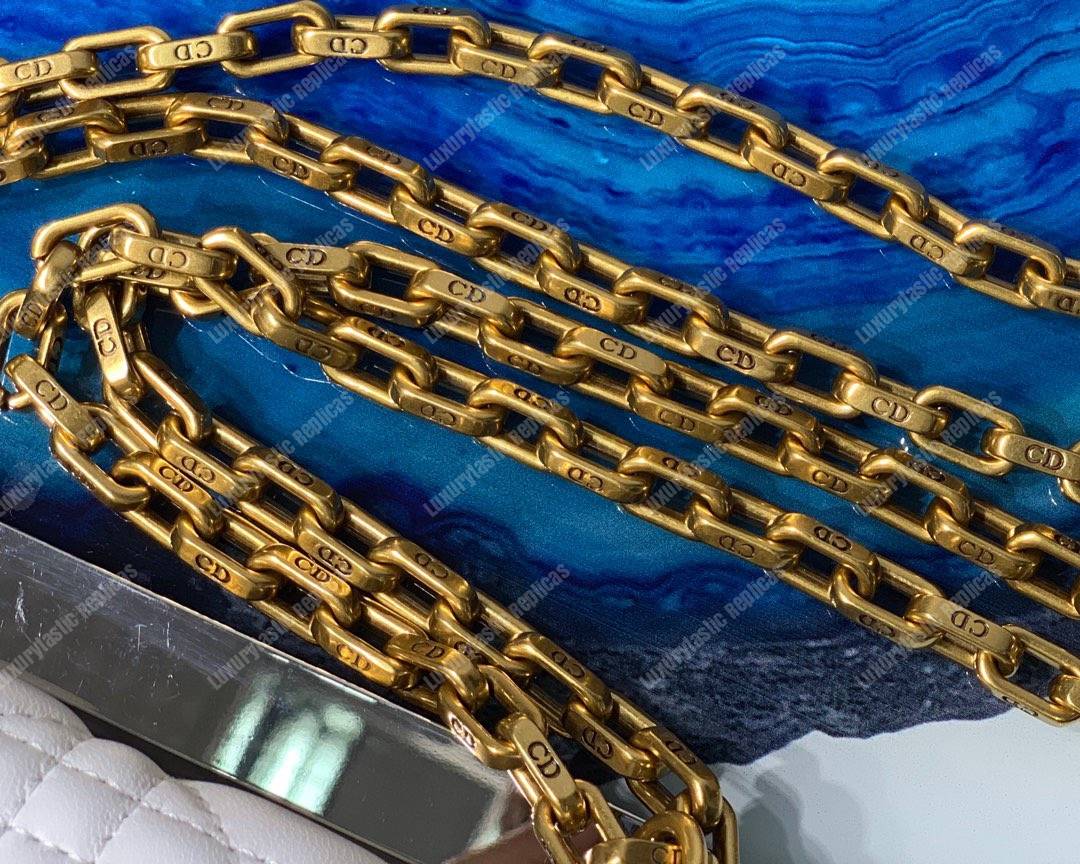 D*or lambskin D*oraddict flap bag white