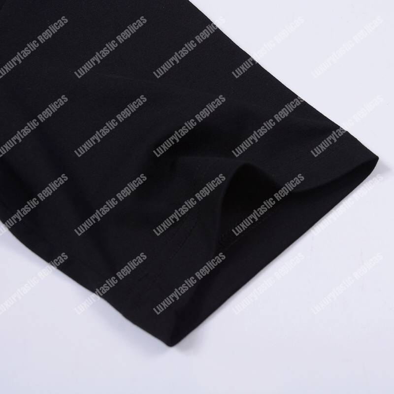 B**rry location print cotton oversized black t-shirt