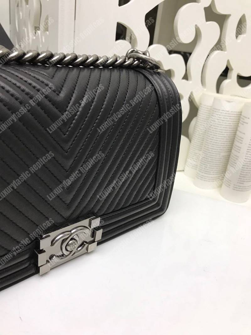 Ch*el boy handbag black