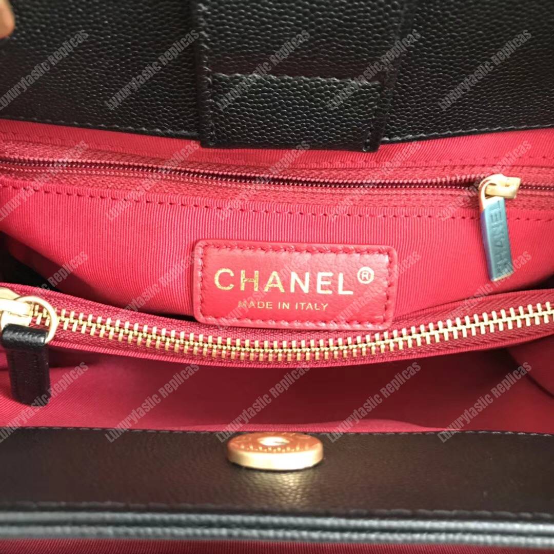 Ch*el large shopping bag black