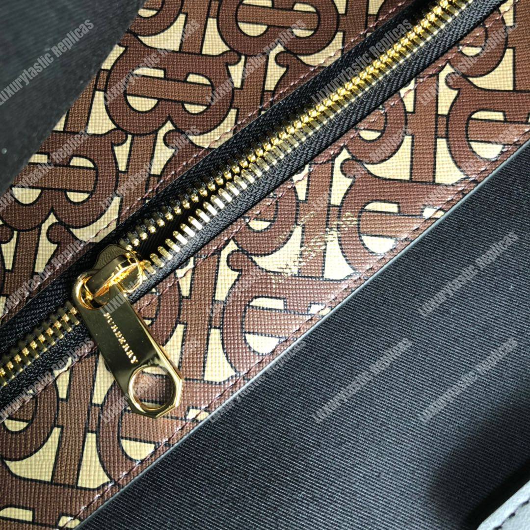 B**rry monogram stripe e-canvas portrait tote bag bridle brown