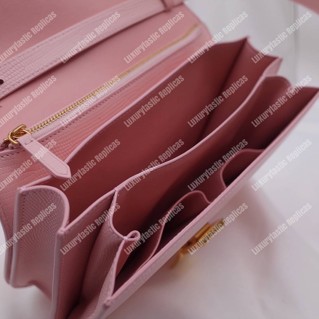 Ce**e medium classic bag in box calfskin antique rose