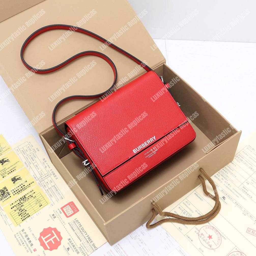 B**rry small two-tone leather grace bag red