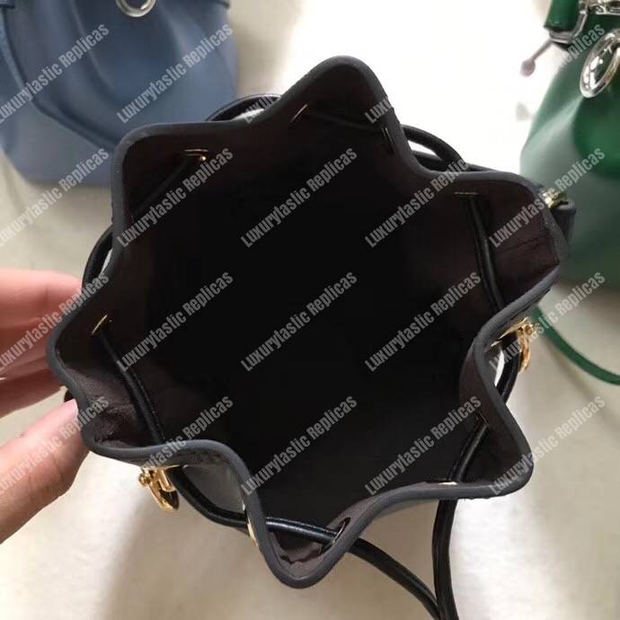 F**di mon tresor black leather mini bag